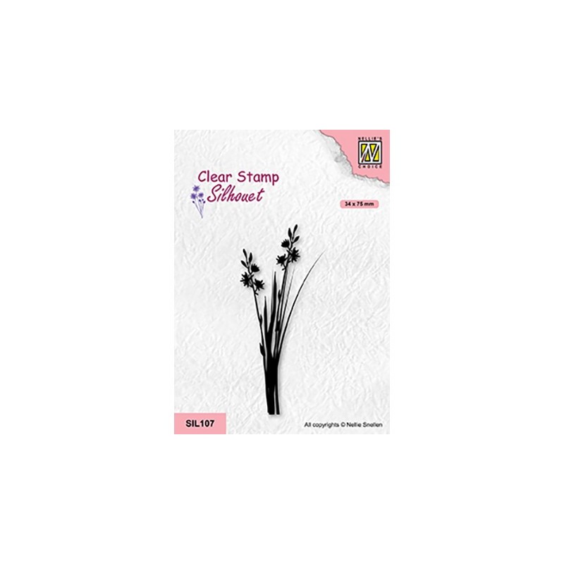 (SIL107)Nellie`s Choice Clearstamp - Flowers-20