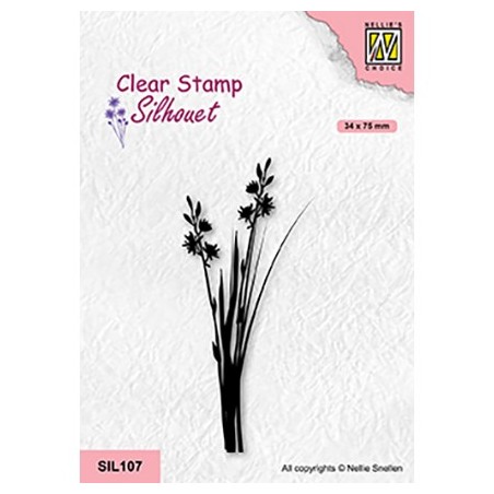 (SIL107)Nellie`s Choice Clearstamp - Flowers-20