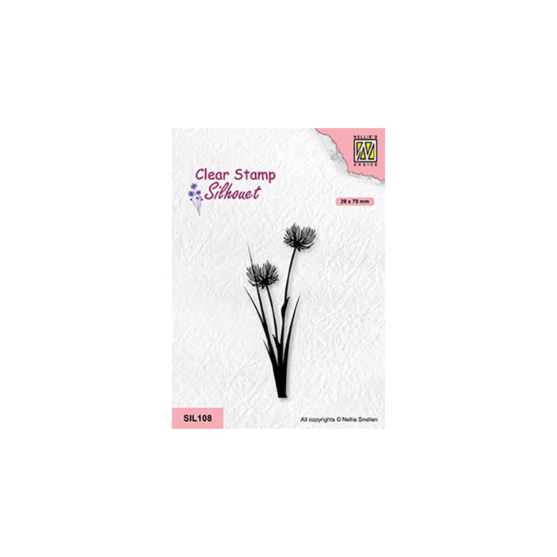 (SIL108)Nellie`s Choice Clearstamp - Flowers-21