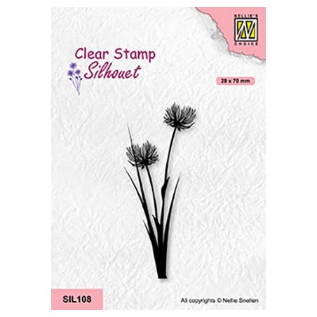 (SIL108)Nellie`s Choice Clearstamp - Flowers-21