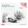 (IFS050)Nellie`s Choice Clearstamp - Lake with rowingboat