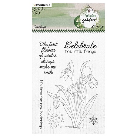 (SL-WG-STAMP158)Studio light Snowdrops Winter Garden nr. 158