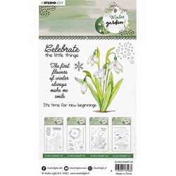 (SL-WG-STAMP158)Studio light Snowdrops Winter Garden nr. 158