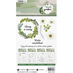 (SL-WG-STAMP159)Studio light Building a wreath Winter Garden nr. 159