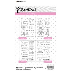 (SL-ES-STAMP173)Studio light  SL Clear stamp Wonderful sentiments Essentials nr.173