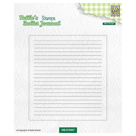 (NBJCS007)Nellie`s Choice Clear stamps Basic Notepage layout