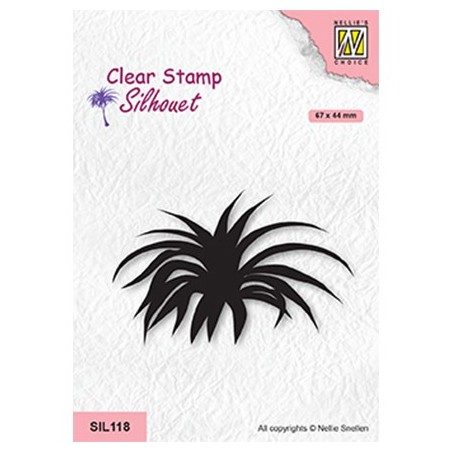 (SIL118)Nellie`s Choice Clearstamp - Crowns of tree Yucca