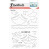 (SL-ES-SCD24)Studio light  SL Clear stamp + Dies Paper boats Essentials nr.24