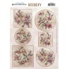 (CDS10047)Scenery - Yvonne Creations - Aquarella - Christmas Miracle - Antique Flowers