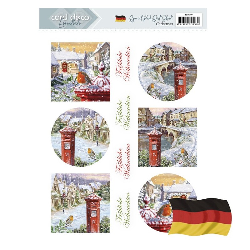 (SB10709)Push Out - Card Deco Essentials - Christmas - Deutsch