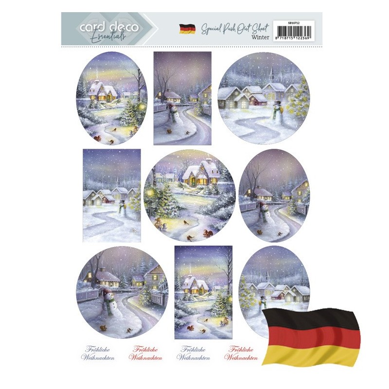 (SB10712)Push Out - Card Deco Essentials - Winter - Deutsch