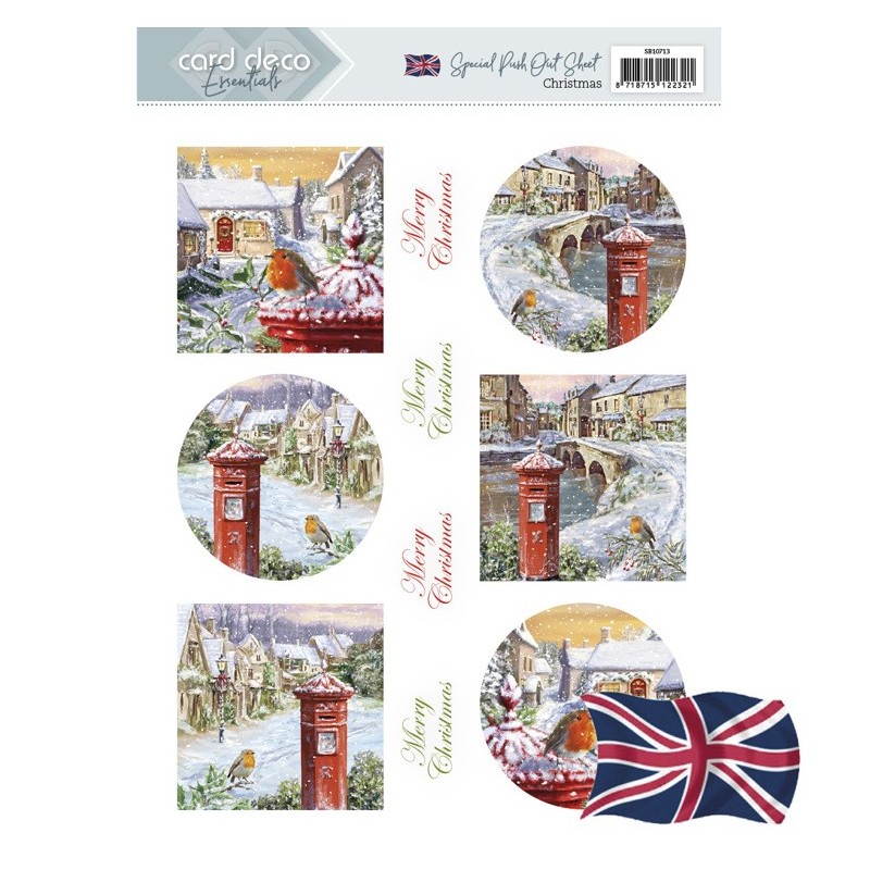 (SB10713)Push Out - Card Deco Essentials - Christmas - English