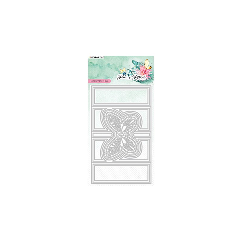 (SL-BB-CD486)Studio Light SL Cutting Die Butterfly card Blooming Butterfly nr.486