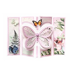 (SL-BB-CD486)Studio Light SL Cutting Die Butterfly card Blooming Butterfly nr.486