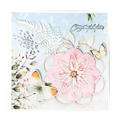 (SL-BB-CD482)Studio Light SL Cutting Die Shaker Labels Blooming Butterfly nr.482