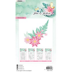 (SL-BB-CD483)Studio Light SL Cutting Die Fresh as a daisy Blooming Butterfly nr.483