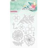 (SL-BB-CD485)Studio Light SL Cutting Die Blooming flowers Blooming Butterfly nr.485