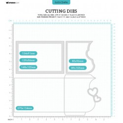 (SL-ES-CD496)Studio Light SL Cutting Die Hearts envelope Essentials nr.496