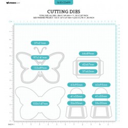 (SL-ES-CD499)Studio Light SL Cutting Die Butterfly box Essentials nr.499