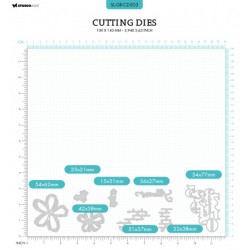 (SL-GR-CD503)Studio Light SL Cutting Die Numbers & Flowers Grunge collection nr.503