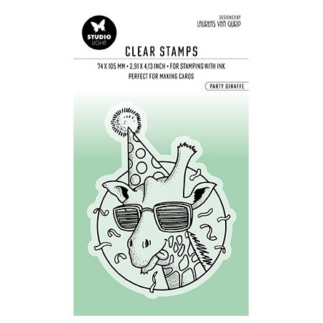 (BL-ES-STAMP407)Studio light SL Clear stamp Party Giraffe Essentials nr.407