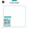 (BL-ES-STAMP408)Studio light SL Clear stamp Cat in a box Essentials nr.408