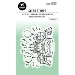 (BL-ES-STAMP412)Studio light SL Clear stamp Cake Party Essentials nr.412