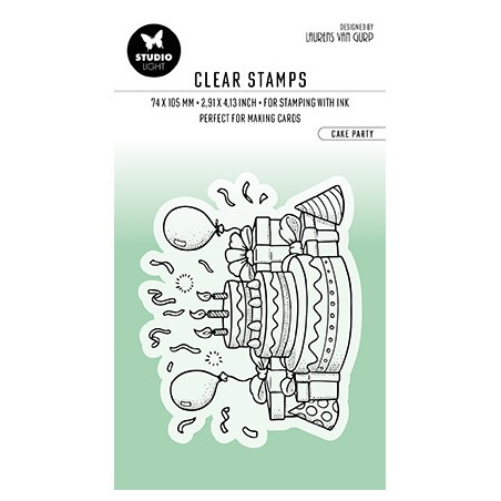 (BL-ES-STAMP412)Studio light SL Clear stamp Cake Party Essentials nr.412