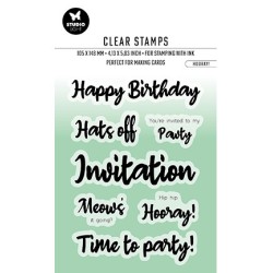 (BL-ES-STAMP414)Studio light SL Clear stamp Hooray! Essentials nr.414