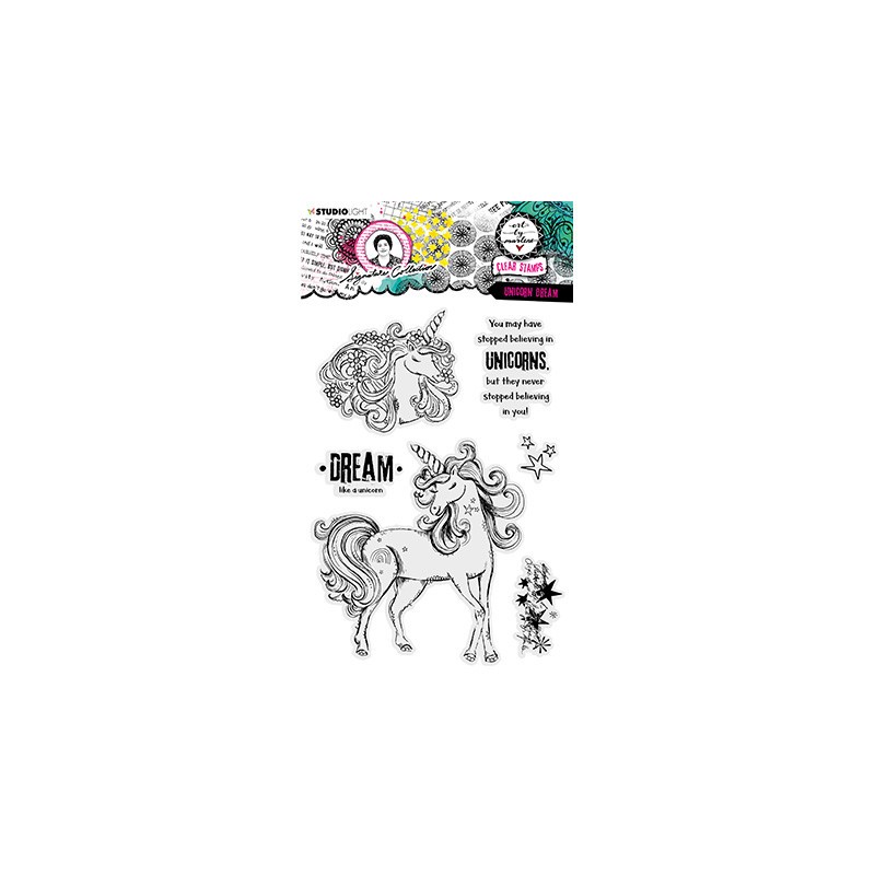 (ABM-SI-STAMP404)Studio light clear stamp Unicorn dream Signature Collection nr.404