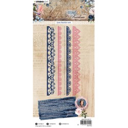 (JMA-FOF-CD515)Studio Light SL Cutting Die Lace border set Feelings of Freedom nr.515