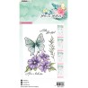 (SL-BB-STAMP359)Studio light clear stamp Anemone butterfly Blooming Butterfly nr.359