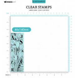 (SL-GR-STAMP392)Studio Light SL Clear Stamp Crocus flower Grunge collection nr.392