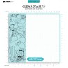 (SL-GR-STAMP396)Studio Light SL Clear Stamp Daffodil flowers Grunge collection nr.396