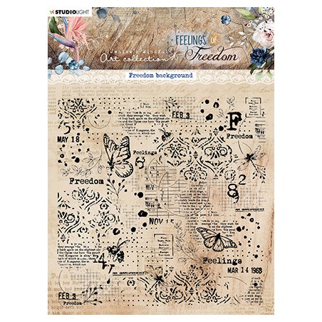 (JMA-FOF-STAMP422)Studio Light SL Clear Stamp Freedom Background Feelings of Freedom nr.422