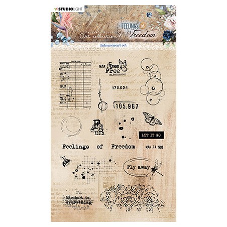 (JMA-FOF-STAMP423)Studio Light SL Clear Stamp Enhancement Set Feelings of Freedom nr.423