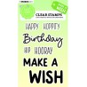 (SL-SS-STAMP418)Studio light Clear stamp Quotes large Make s wish Sweet Stories nr.418