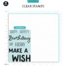 (SL-SS-STAMP418)Studio light Clear stamp Quotes large Make s wish Sweet Stories nr.418