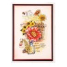 (SL-SK-STAMP438)Studio light Clear stamp Wildflower basket Sunflower Kisses nr.438