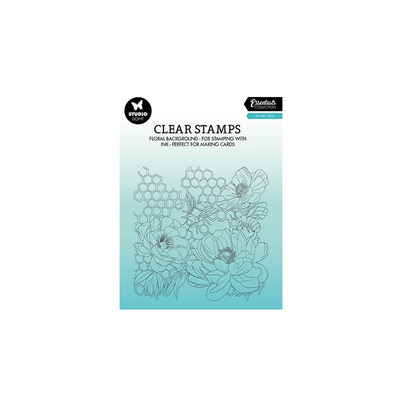 (SL-ES-STAMP425)Studio light SL Clear stamp Honey bees Essentials nr.425