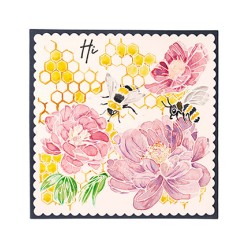 (SL-ES-STAMP425)Studio light SL Clear stamp Honey bees Essentials nr.425