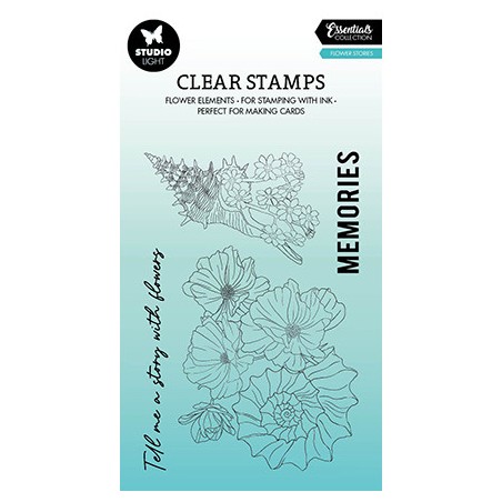 (SL-ES-STAMP426)Studio light SL Clear stamp Flower stories Essentials nr.426