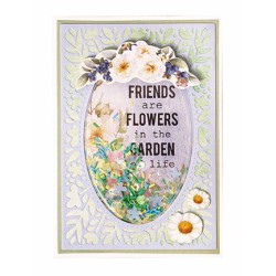 (SL-ES-CD518)Studio Light SL Cutting Die Floral border card Essentials nr.518