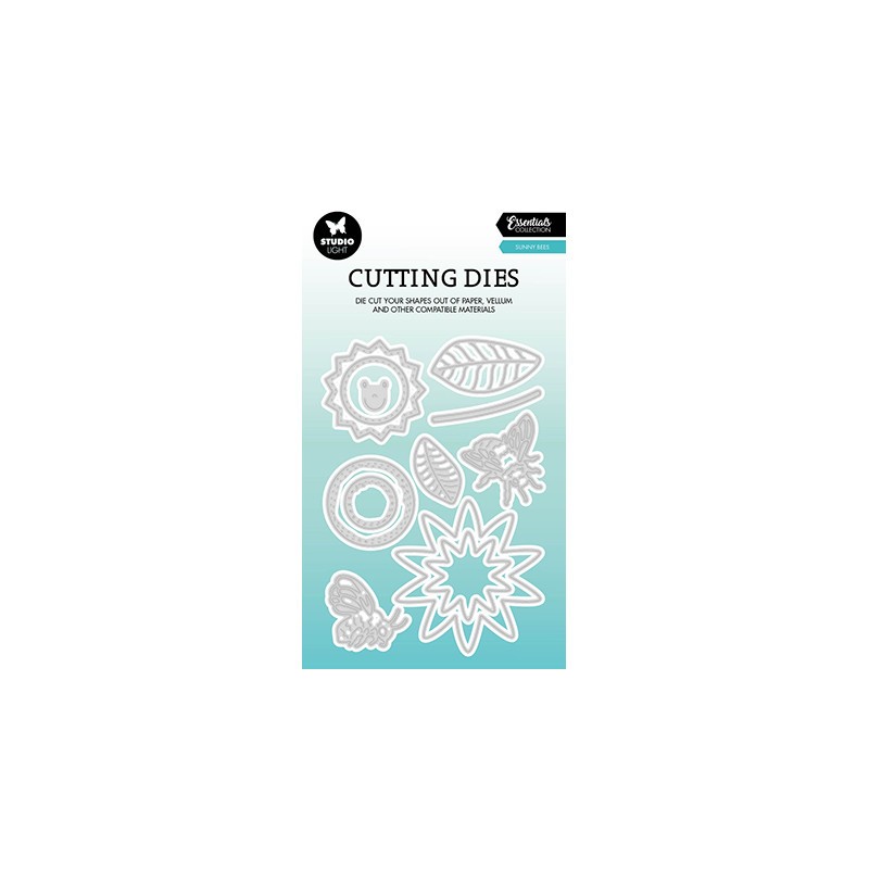 (SL-ES-CD519)Studio Light SL Cutting Die Floral bees Essentials nr.519