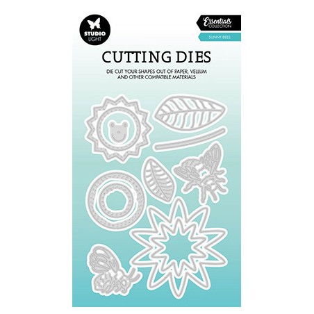 (SL-ES-CD519)Studio Light SL Cutting Die Floral bees Essentials nr.519