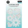 (SL-ES-CD519)Studio Light SL Cutting Die Floral bees Essentials nr.519