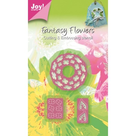 (6002/0266)Cutting & Embossing stencil 3D Fantasy wreath