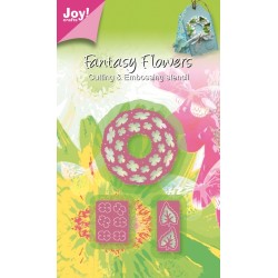 (6002/0266)Cutting & Embossing stencil 3D Fantasy wreath