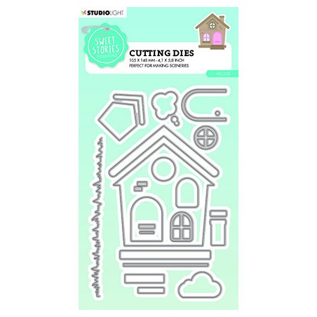 (SL-SS-CD512)Studio Light SL Cutting Die Essentials house Sweet Stories nr.512