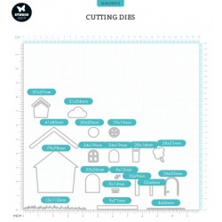 (SL-SS-CD512)Studio Light SL Cutting Die Essentials house Sweet Stories nr.512